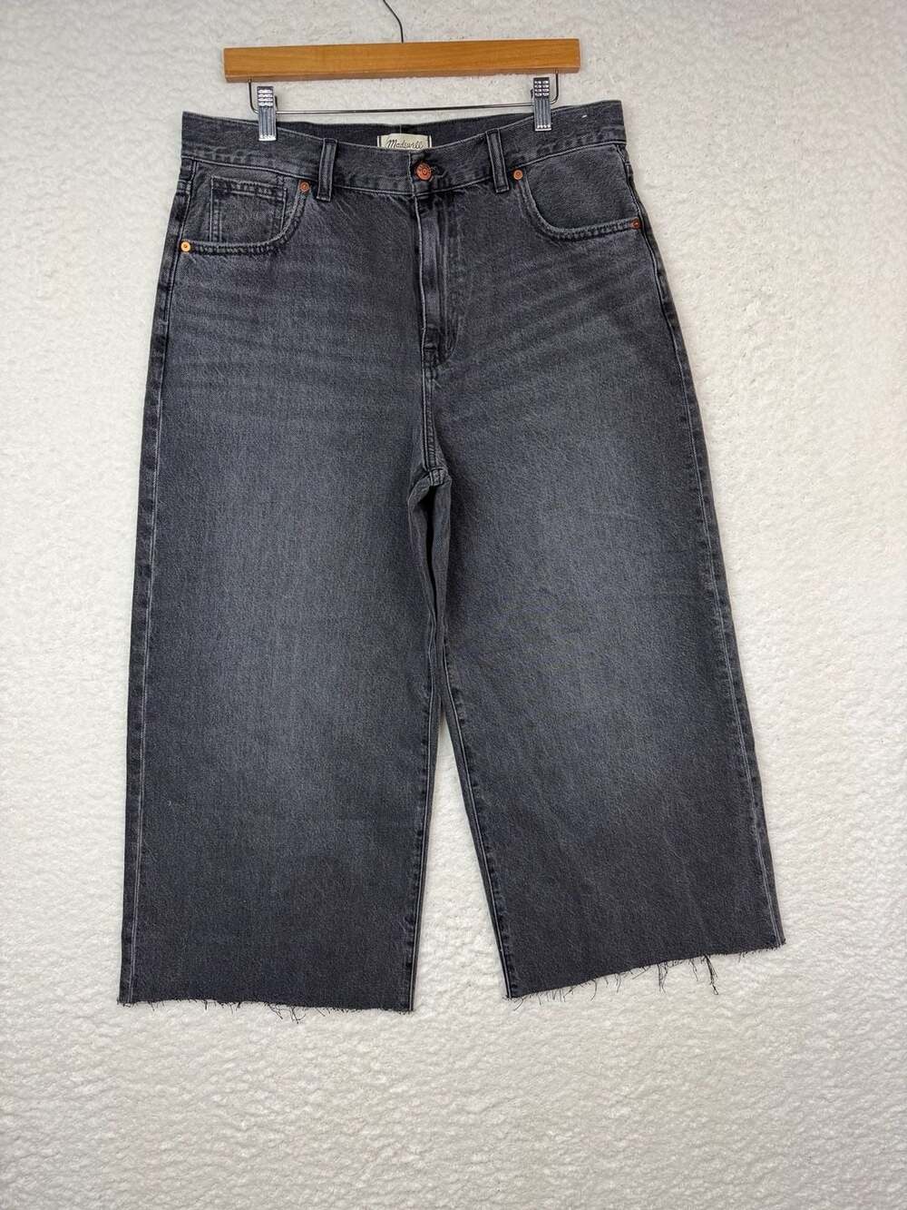 Madewell Superwide-Leg Jeans Size 31 Dark Wash Denim